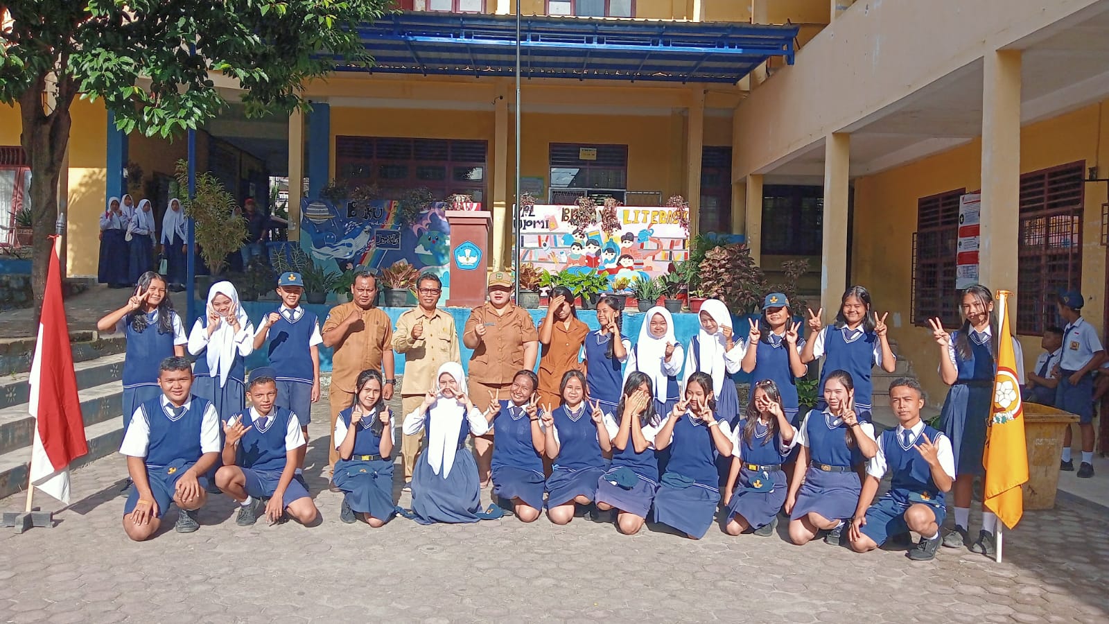 Foto siswa yang meraih juara 1 kejuaraan Wushu Sanda Antar pelajar Se -Sumatra Utara