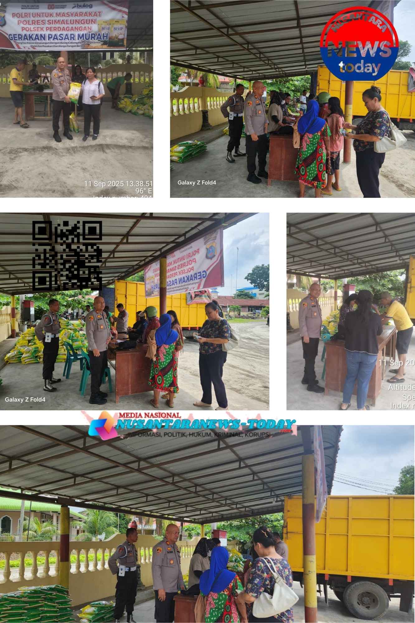 Polsek Perdagangan Gelar Pasar Murah, Salurkan 15 Ton Beras SPHP untuk Warga Simalungun
