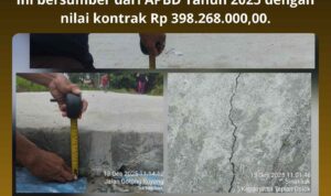 tgbnnnnnnnnn Proyek pengerjaan jalan beton (Rekonstruksi Jalan Jurs. Simp. Sigagak - Bandar Selamat, Kec. Dolok Batu Nanggar) yang dikerjakan oleh CV. CHARMEL PRATAMA menuai sorotan tajam karena diduga dikerjakan secara asal jadi. Proyek Dinas PUPR Pemkab Simalungun ini bersumber dari APBD Tahun 2025 dengan nilai kontrak Rp 398.268.000,00.