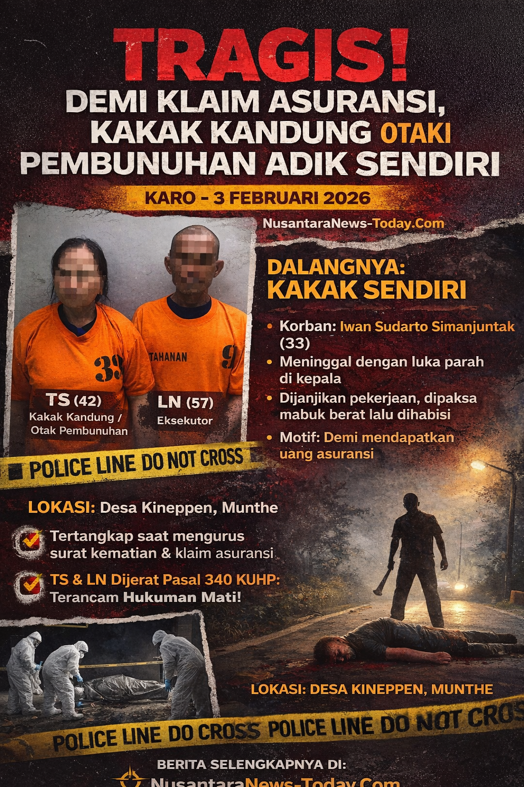 tersangka pembunuhan