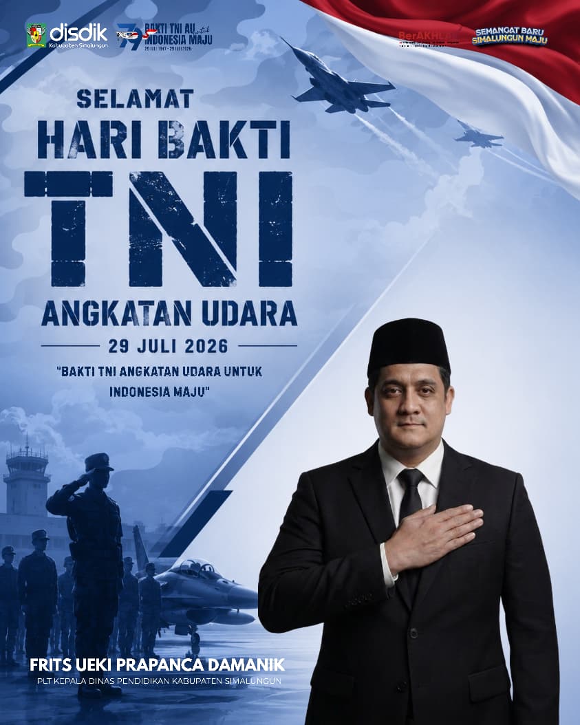 Plt Kadis Pendidikan Simalungun Ajak Generasi Muda Teladani Semangat Pengabdian TNI AU di Hari Bakti ke-79
