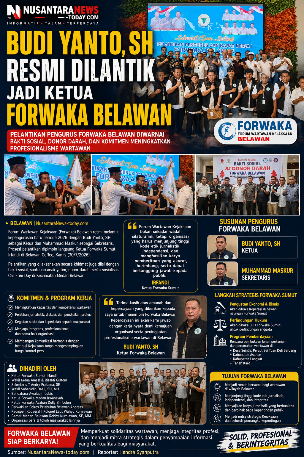 file_000000005fa4820bb47870c60e567969 Budi Yanto SH Resmi Pimpin Forwaka Belawan, Perkuat Profesionalisme dan Kesejahteraan Jurnalis