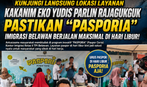 Imigrasi Belawan Sukses Gelar “Pasporia” di Hari Libur, Kakanim Pantau Langsung Pelayanan Prima