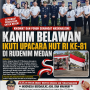 Kanim Belawan dan Jajaran Imigrasi Sumut Peringati HUT RI ke-81 di Rudenim Medan