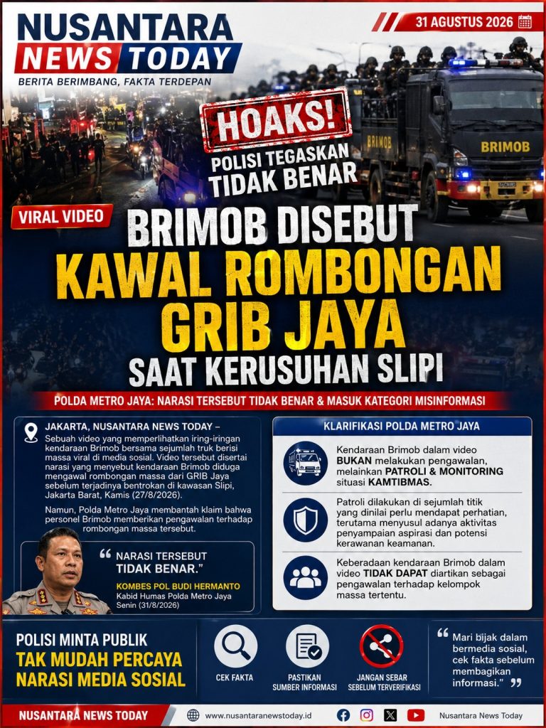 IMG-20260901-WA0004 Polda Metro Jaya Bantah Narasi Brimob Kawal Rombongan GRIB Jaya di Slipi, Tegaskan Sedang Patroli
