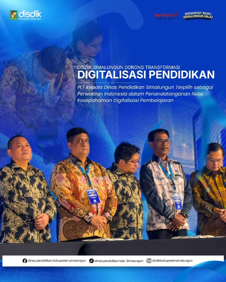 DISDIK SIMALUNGUN DORONG TRANSFORMASI DIGITAL PENDIDIKAN