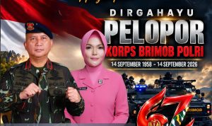 Komandan Pasukan Brimob I Korbrimob Polri Beserta Staf dan Bhayangkari Ucapkan Selamat HUT ke-67 Pelopor Korps Brimob Polri