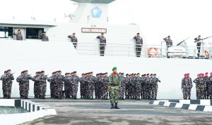 703 Prajurit Getarkan Dermaga Belawan: TNI Kuat Bersama Rakyat di HUT ke-81