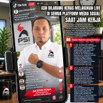 Jan Roiko Purba, Ketua BAPPILU PSI Simalungun Ingatkan ASN Tidak Live di Medsos pada Jam Kerja