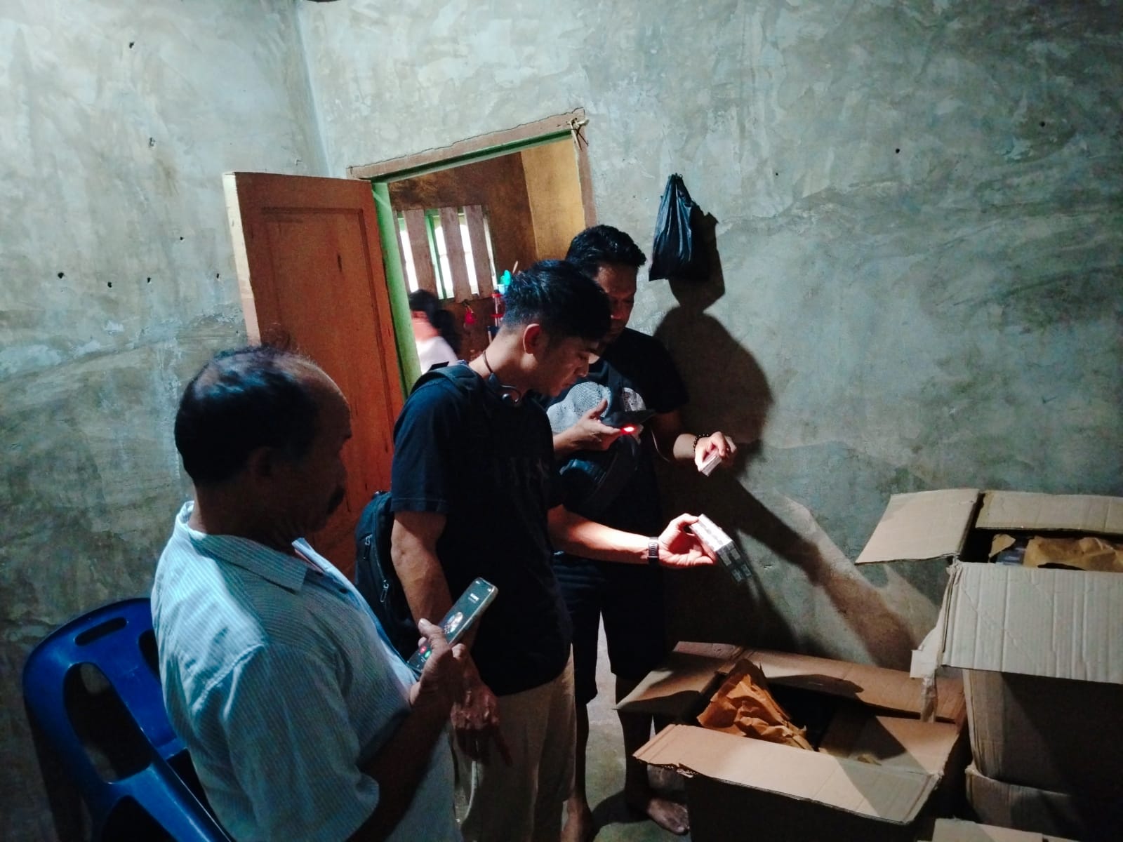 Tindak Lanjuti Pemberitaan, Polsek Bandar Huluan Cek Dugaan Rokok Tanpa Pita Cukai di Pematang Kerasaan Rejo