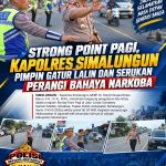 Kapolres Simalungun Turun Langsung Atur Lalu Lintas di Jalinsum Siantar-Medan, Ingatkan Pelajar dan Warga Jauhi Narkoba