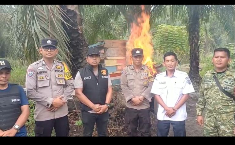 Polsek Bilah Hilir Gerebek Lokasi Diduga Jadi Tempat Penyalahgunaan Sabu di Sei Tampang, Sejumlah Alat Isap Ditemukan
