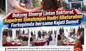 Dukung Sinergi Lintas Sektoral, Kapolres Simalungun Hadiri Silaturahmi Forkopimda bersama Kajati Sumut