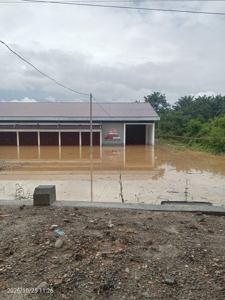 Belum Diresmikan, Gedung Kopdes Merah Putih di Bakaran Batu Tergenang Air; Warga Desak Audit Lokasi dan Kualitas Pembangunan