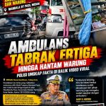 Ambulans Klinik Tabrak Ertiga hingga Hantam Warung di Medan, Polisi Ungkap Fakta di Balik Video Viral