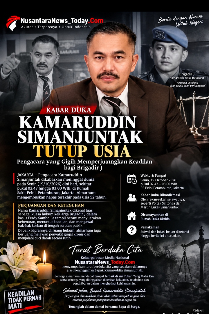 Oplus_16908288 Kamaruddin Simanjuntak Tutup Usia, Publik Kehilangan Sosok Pengacara yang Gigih Memperjuangkan Keadilan bagi Brigadir J
