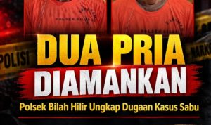 Polsek Bilah Hilir Amankan Dua Pria Terkait Dugaan Penyalahgunaan Sabu, Polisi Telusuri Asal Barang