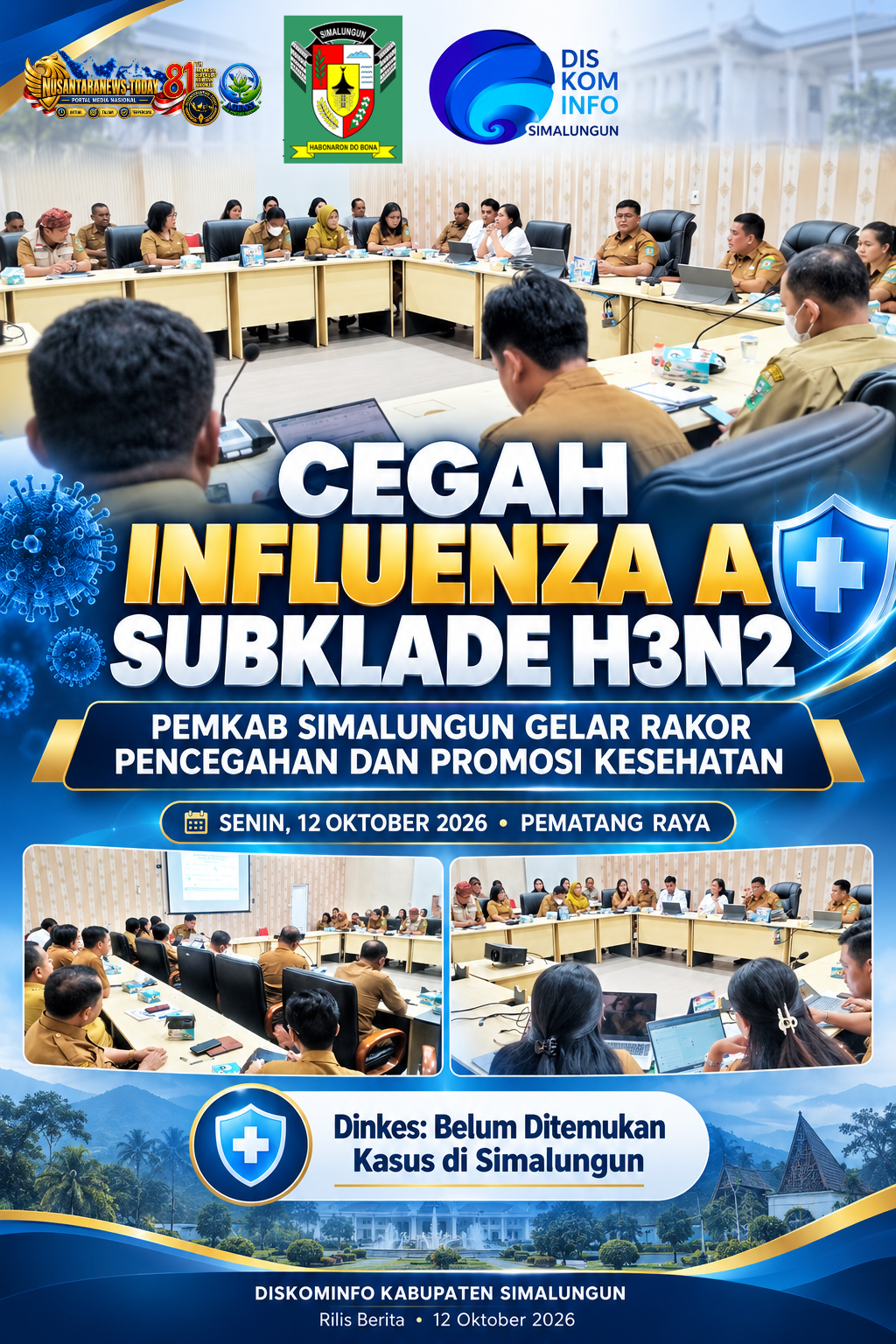 diskominfo 1210 Pemkab Simalungun Perkuat Kesiapsiagaan Hadapi Influenza A Subklade H3N2