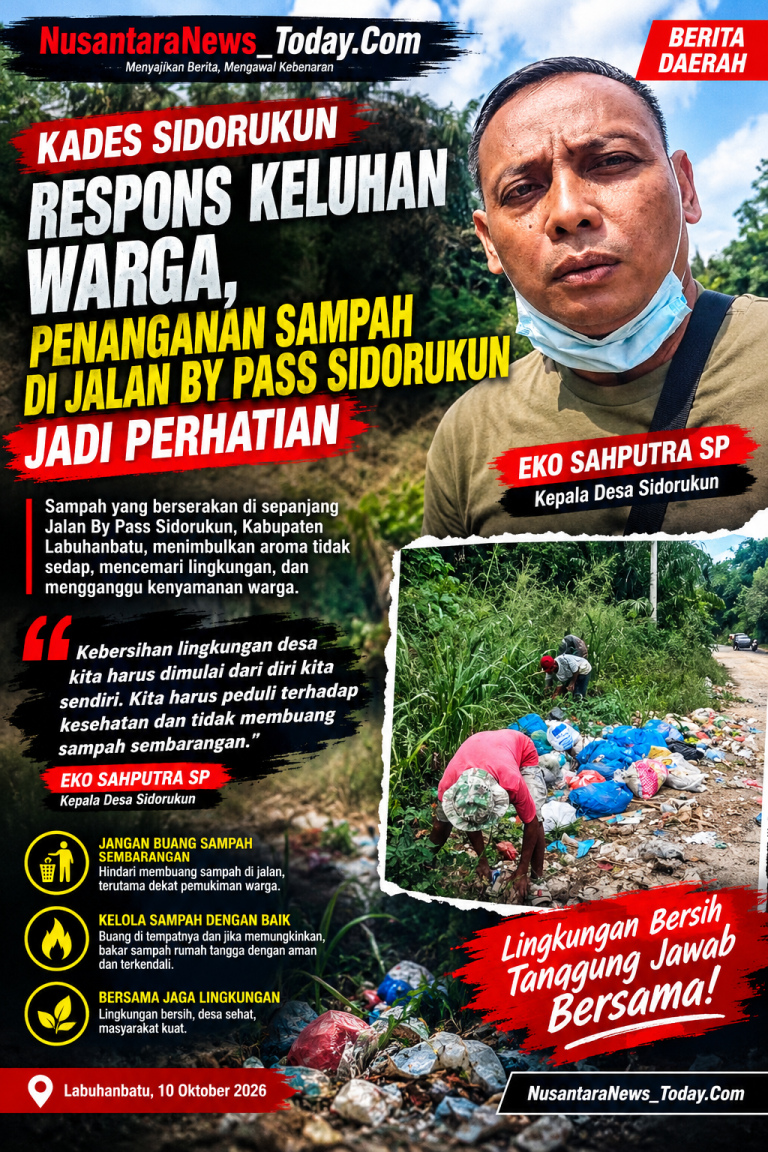Kades Sidorukun Respons Keluhan Warga, Sampah Berserakan di Jalan By Pass Jadi Perhatian